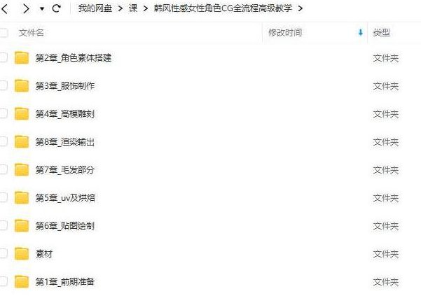 韩风性感女性角色CG全流程高级教学,课程,第2张