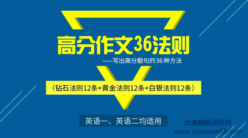 张国静老师考研英语作文冲刺提分课:36个方法,作文冲刺24+,课程,作文突破,第2张 张国静老师考研英语作文冲刺提分课:36个方法,作文冲刺24+,课程,作文突破,第2张