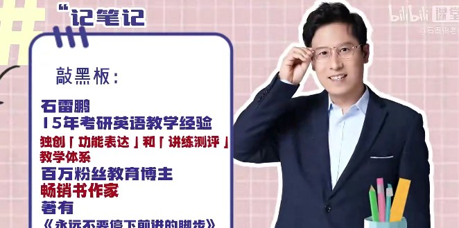 2023石雷鹏写作高分冲刺密训班（B站）
