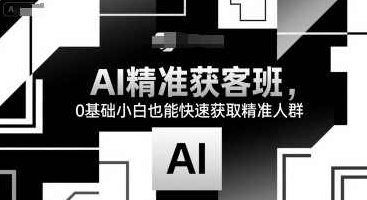 14天AI精准获客班，0基础小白也能快速获取精准人群，AI智能获客速成班，零基础小白14天掌握精准获客技巧，14天AI智能获客速成班，零基础小白轻松掌握精准获客技巧，快速提升业务成果！