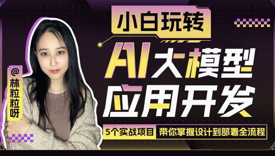 林粒粒：小白玩转AI大模型应用开发，林粒粒，小白如何轻松掌握AI大模型应用开发技巧
