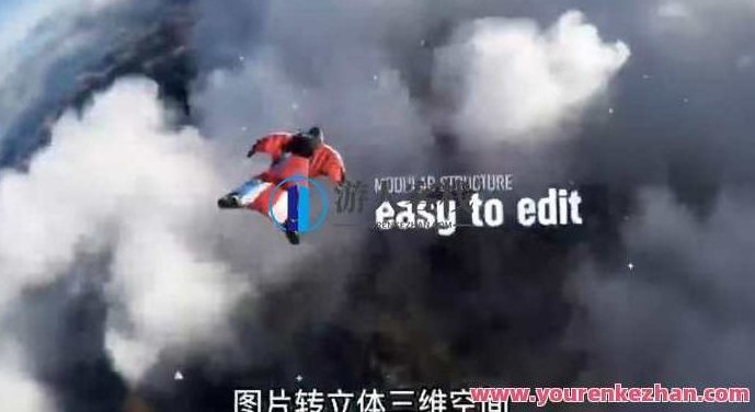 AE脚本 平面图片转3d三维视差动画Projection 3D v3.08百度云盘分享,百度云盘分享,第1张