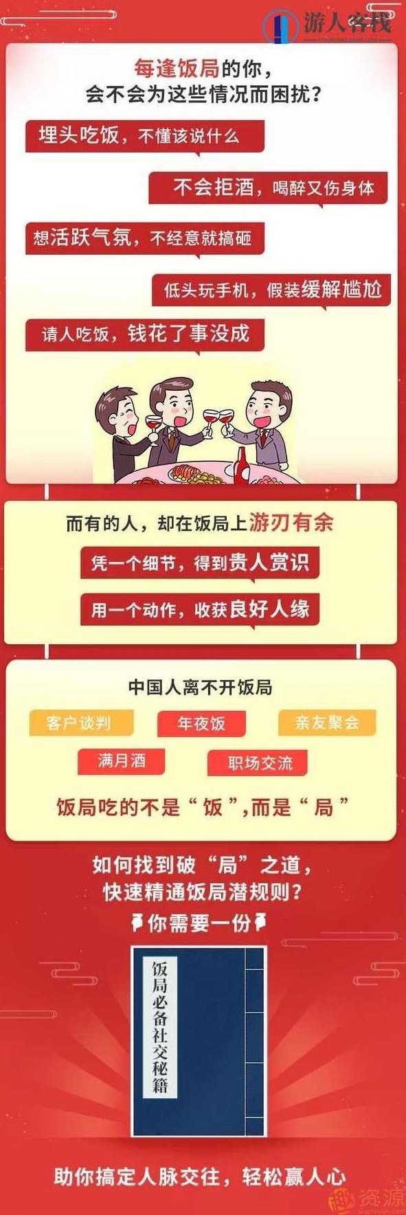 【饭局必备攻略】30个小技巧，助你搞定社交人脉，轻松赢人心_518智库,518智库,第2张