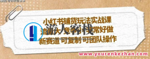 小红书铺货游戏玩法实操课，流量多，竞争小，新赛道复制性强精英团队实际操作，小红书铺货游戏，精英团队实操课，流量丰盈，竞争蓝海，新赛道复制性强攻略