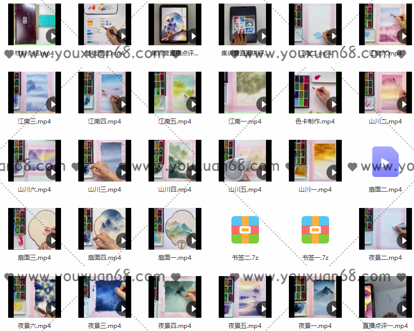 诣七七国风水彩集训营第二期2021年8月结课【画质不错】七七国风水彩技艺研修营第二期圆满收官——2021年8月精彩回顾,课程,训练营,第2张