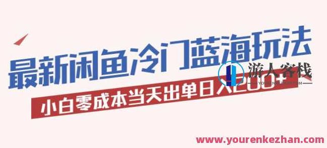 2023最新闲鱼冷门蓝海玩法，小白零成本当天出单日入200百度云盘分享，2023年全新揭秘，闲鱼冷门蓝海策略，小白零成本创业，日赚200实战教程百度云盘分享