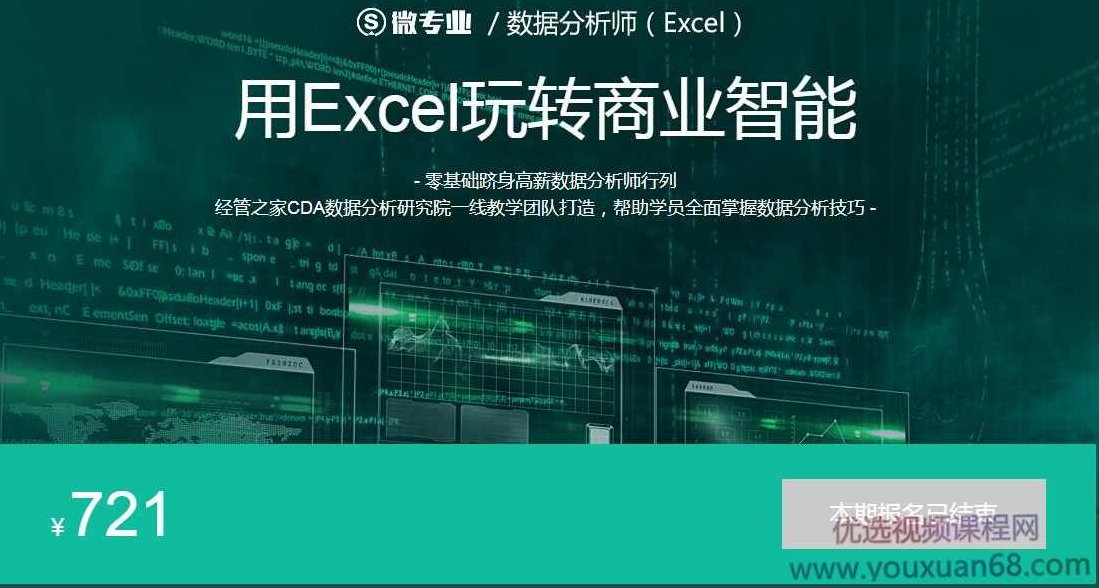 用EXCEL玩转商业智能，用EXCEL玩转商业智能，从数据到洞察的艺术