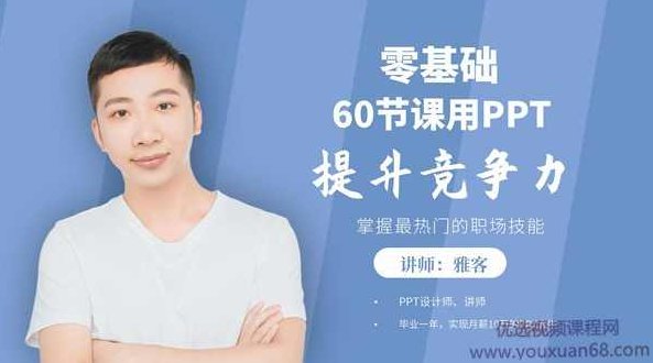 60节课，零基础用PPT提升竞争力，60课精进，零基础PPT技能，助你职场竞争力飙升