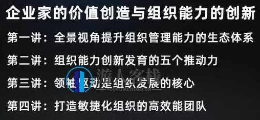 《企业家的价值创造与组织能力的创新》如何打造一支高效能团队？_百度云网盘视频课程，高效团队建设之道，企业家的价值创造与组织能力创新,课程,视频课程,第1张