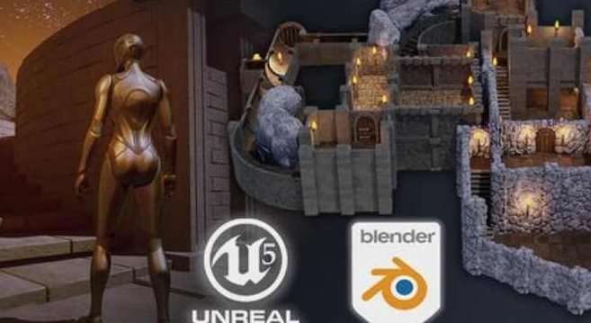 Blender和UE5暗黑地牢RPG游戏制作【画质还行有中文字幕】Blender与UE5，暗黑地牢RPG游戏制作的艺术高清画质与中文字幕加持