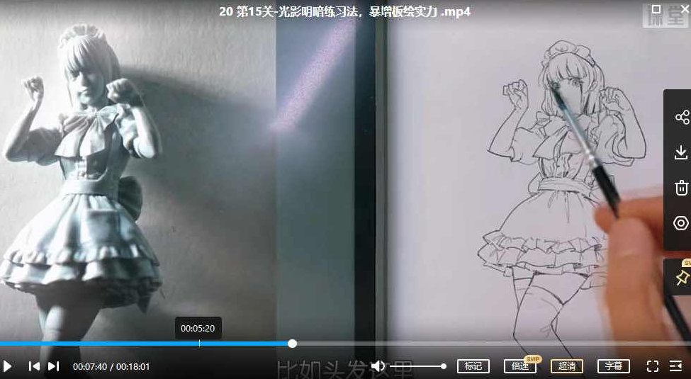 抖抖村负基础到不打稿自由速写绘画入门必修课2022年【画质不错有图包】抖抖村绘画宝典，零基础速成速写绘画教程2022年高清图包，轻松学画,课程,第4张