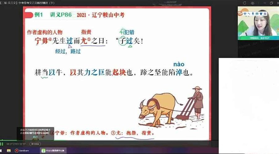 2022初中语文 柳宁 初三语文春季冲顶班，2022初中语文柳宁老师春季冲顶班，初三语文知识要点与技巧提升指南,课程,2022,第1张