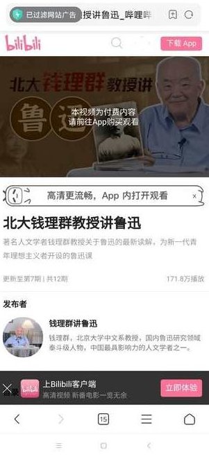 北大教授 钱理群讲鲁迅13讲视频,课程,视频,北大教授,第1张