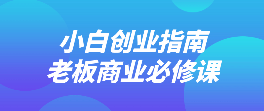 小白创业指南老板商业必修课教程，小白创业宝典，老板商业必修课与实战策略教程