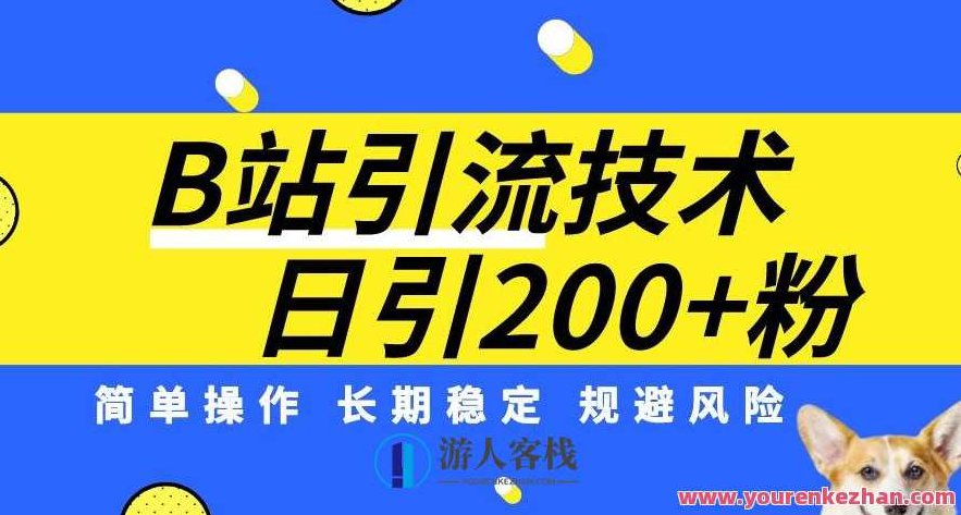 B站引流技术：每天引流200精准粉，简单操作，长期稳定，规避风险，B站引流秘籍，高效获取200精准粉丝，简单步骤，长久稳定，安全规避风险,课程,长期稳定,B站,第1张