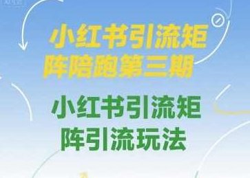 钟小玲小红书引流矩阵陪跑第三期，小红书引流矩阵引流玩法，小红书引流矩阵实战揭秘，第三期玩法大揭秘
