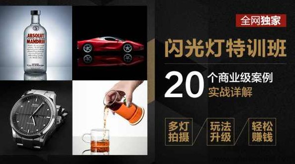 高卓鹏：闪光灯特训班-20个商业案例实战，高卓鹏，闪光灯特训班——商业案例实战之20个闪光点解析