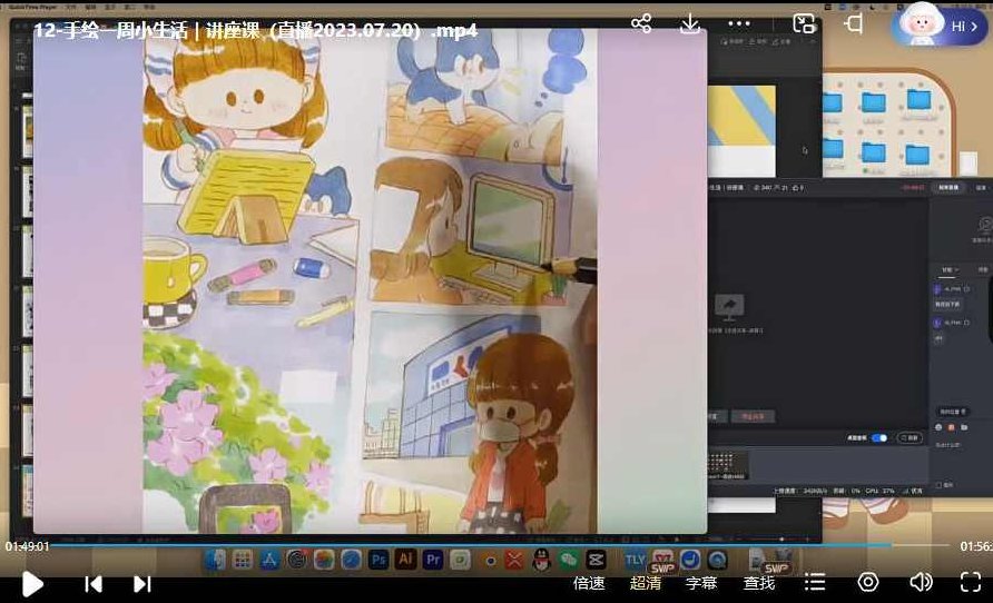 鲸字号2023小麦咖啡Q版简笔画第3期，鲸字号2023，小麦咖啡Q版简笔画第3期——创意生活，艺术启航,课程,讲座,第3张