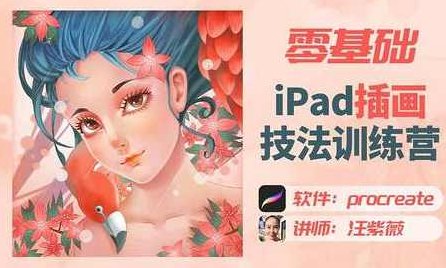 汪紫薇零基础IPAD插画技法实训2022年，汪紫薇零基础iPad插画技法进阶教程2022年实战指南