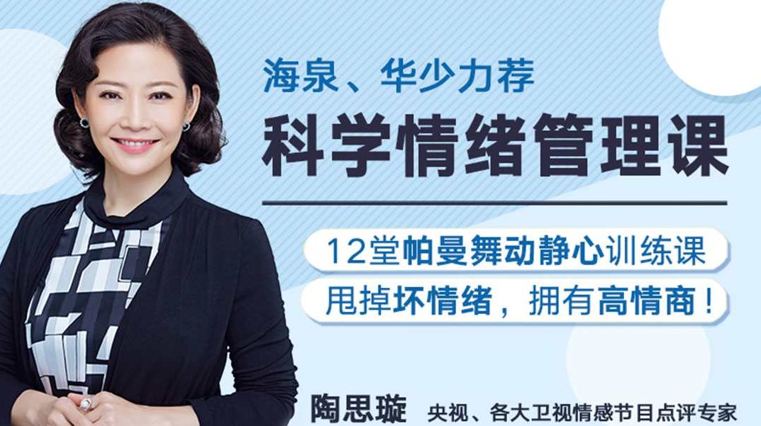 陶思璇 12堂舞动静心的情绪管理课，让你甩掉坏情绪，拥有高情商，陶思璇情绪管理课，舞动心灵，12堂高情商修炼课，让你远离坏情绪的困扰