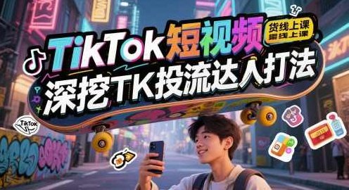 TikTok短视频带货线上课,深挖TK投流达人打法,TikTok短视频带货,深度解析TK投流达人策略与实战技巧,课程,视频,教程,第1张 TikTok短视频带货线上课,深挖TK投流达人打法,TikTok短视频带货,深度解析TK投流达人策略与实战技巧,课程,视频,教程,第1张