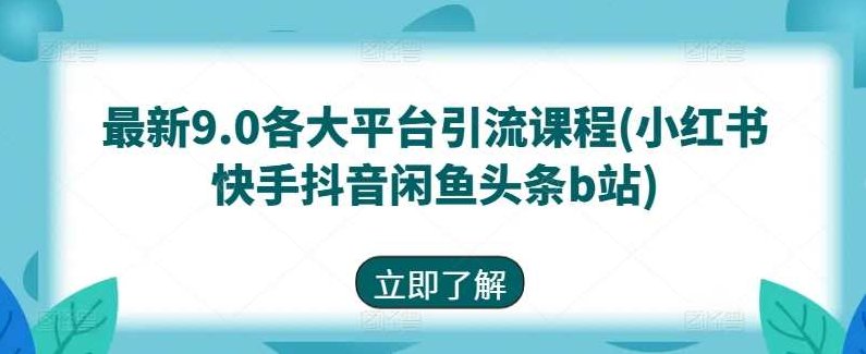 星耀联盟最新9.0各大平台引流课程(小红书快手抖音闲鱼头条b站)星耀联盟9.0版，多平台策略引流课程（小红书、快手、抖音等平台实战解析）