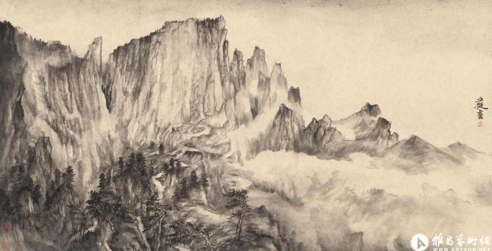 丘挺-中国山水画赏析，丘挺，中国山水画之美与艺术赏析