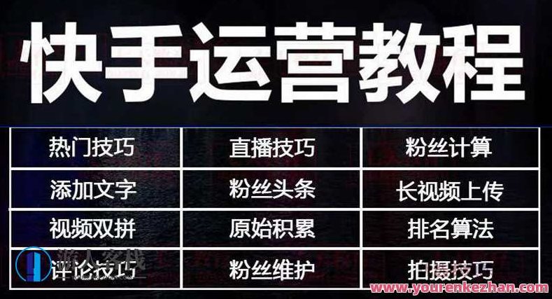 快手运营教程：快手7天上热门课程全集，快手运营秘籍，7天快速上热门课程全集解析,课程,视频,教程,第1张