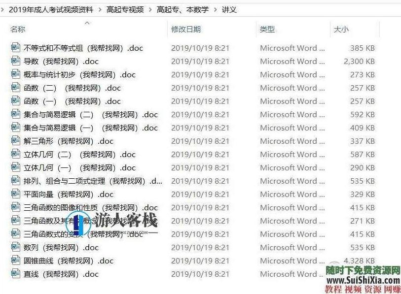 2019年成人高考视频+PDF讲义教程（高起专、专升本全专业）提升学历课程  2019年成人高考全专业视频+PDF讲义教程,课程,视频,词汇,第3张