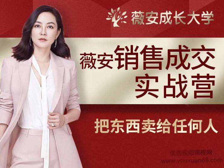 薇安28天销售成交实战营