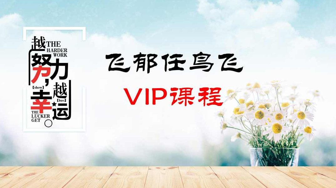 任鸟飞第一期VIP辅助培训学习课程全23集 -,课程,基础,培训,第1张 任鸟飞第一期VIP辅助培训学习课程全23集 -,课程,基础,培训,第1张