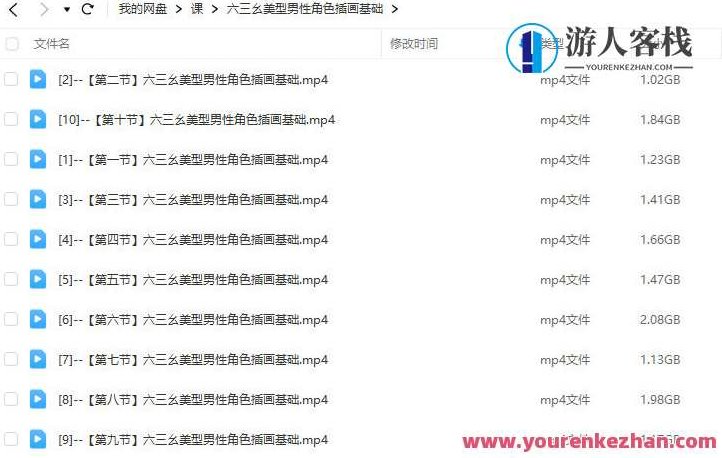 六三幺美型男性角色插画基础2023年,课程,第2张