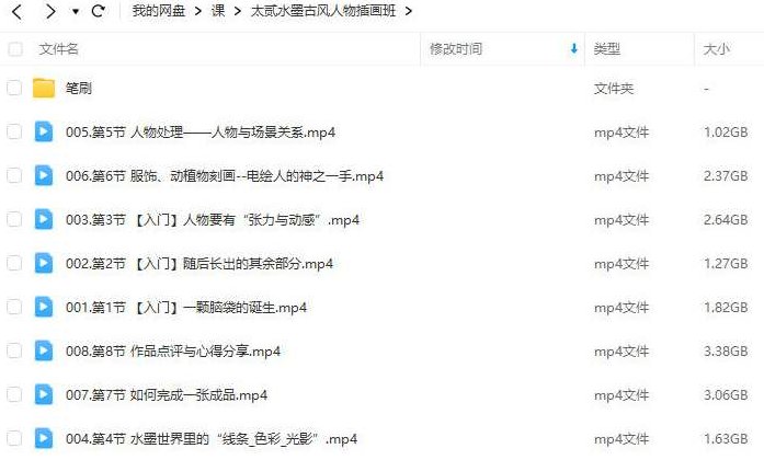 太贰水墨古风人物插画班2024年1月,课程,2024年,第2张