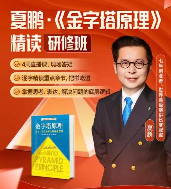金字塔原理精读·研修班,课程,掌握,第1张