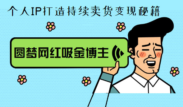 圆梦网红吸金博主：个人IP打造持续卖货变现秘籍,课程,基础,设计,第1张