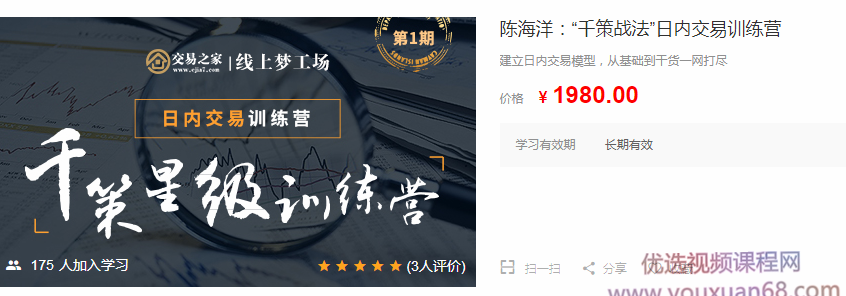 陈海洋：“千策战法”日内交易训练营,课程,研究,基础,第1张