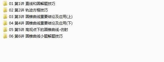 《高中数学之圆锥曲线进阶提升课》全套教学视频课程（曹炜 18集）,课程,视频,教学,第2张