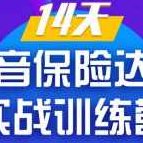《14天抖音保险达人实战训练营》从0开始-搭建账号-拍摄剪辑-获客到打造爆款,课程,视频,第1张