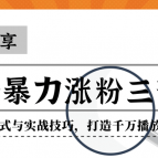 独家分享抖音暴力涨粉三部曲！蹭热点的方式与实战技巧,课程,视频,抖音,第1张