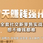 21天赚钱强化营，掌握全套社交新零售实战打法，赚回N倍学员,课程,第1张