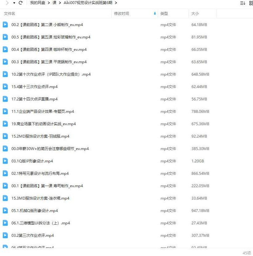 aiki007视觉设计实战班第6期艾琦,课程,第2张
