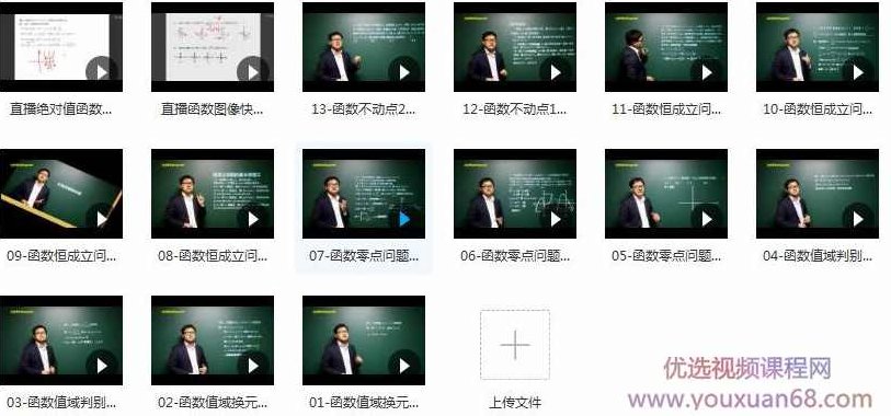 高中数学解题格言系列之函数知识点辅导教学视频(雷鼎数学 13讲),视频,专家,教学,第2张