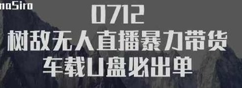 树敌习研社抖音无人直播暴力带货车载U盘必出单，单号单日产出300纯利润,视频,抖音,讲解,第1张