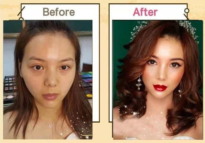 化妆前后差异大对比,教程,差异,中文版,第1张 化妆前后差异大对比,教程,差异,中文版,第1张