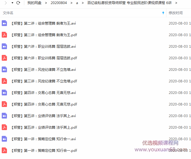 百亿级私募投资导师郑莹 专业股民进阶课视频课程 6讲,课程,视频,视频课程,第2张