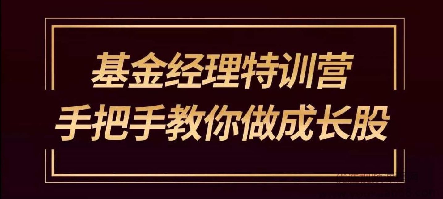 雷恩镇杰哥：基金经理特训营手把手教你学成长股,课程,秘籍,训练营,第1张
