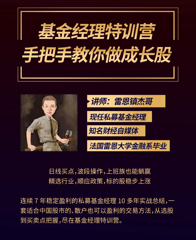 雷恩镇杰哥：基金经理特训营手把手教你学成长股,课程,秘籍,训练营,第2张