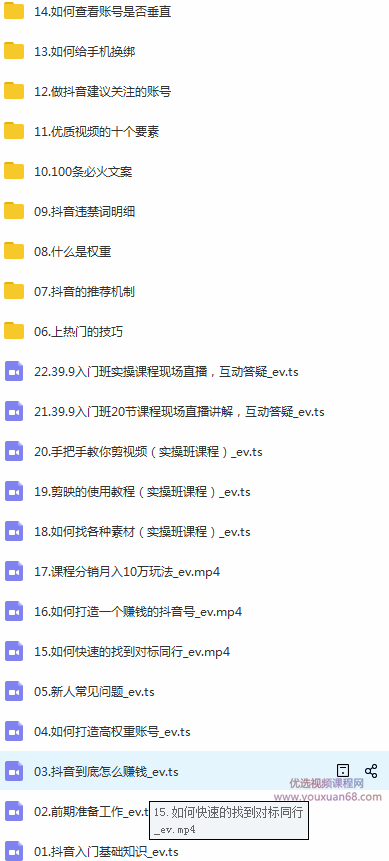 新西方商学院抖音基础入门班：小白0基础学习打造一个高权重赚钱的抖音号,课程,视频,教程,第2张