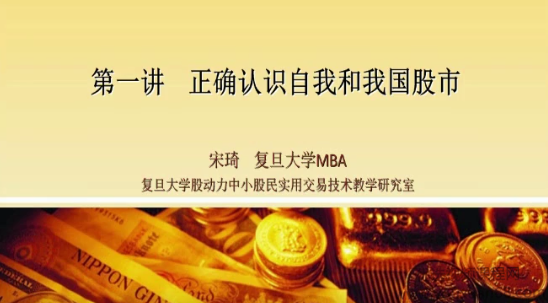 宋琦复旦大学股动力证券研究所—中小股民实战投资技术课程 30视频,课程,视频,研究,第1张
