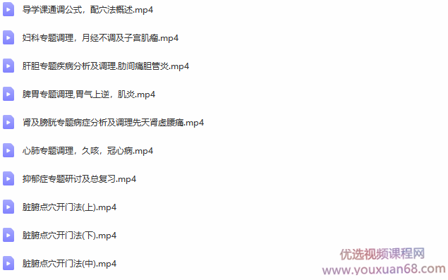 2020年脏腑推拿点穴课程初级班+专业班完整视频课程,课程,视频,第3张